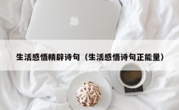 生活感悟精辟诗句（生活感悟诗句正能量）