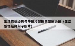 生活感悟经典句子图片配图朋友圈说说（生活感悟经典句子照片）