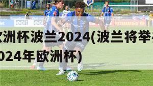 欧洲杯波兰2024(波兰将举办2024年欧洲杯)